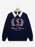 Disney Minnie Mouse Golf Collared Women's Plus Size Crewneck - BoxLunch Exclusive, NAVY, hi-res