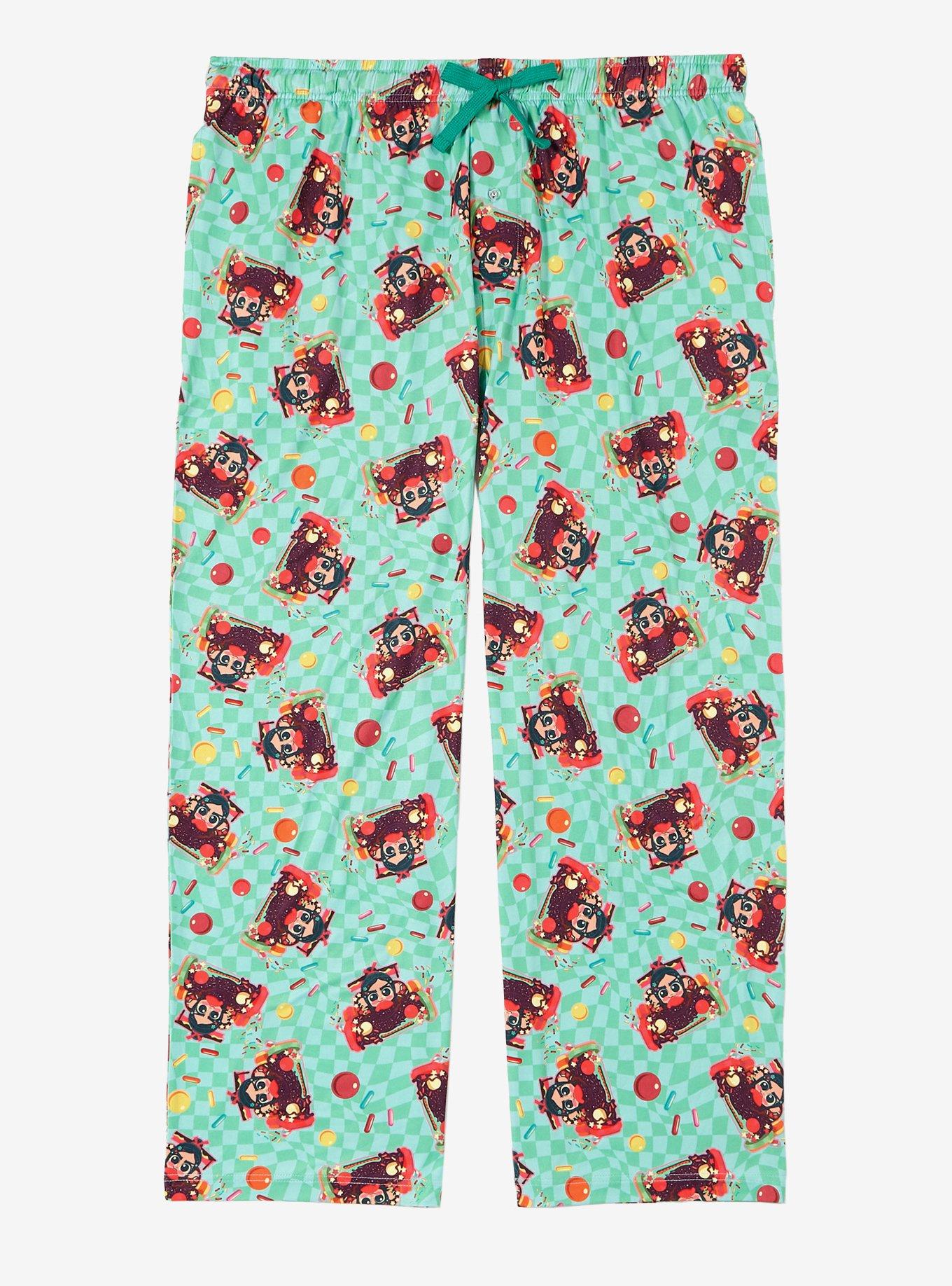 Disney Wreck-It Ralph Vanellope Racing Allover Print Women's Plus Size Sleep Pants &mdash; BoxLunch Exclusive, , hi-res