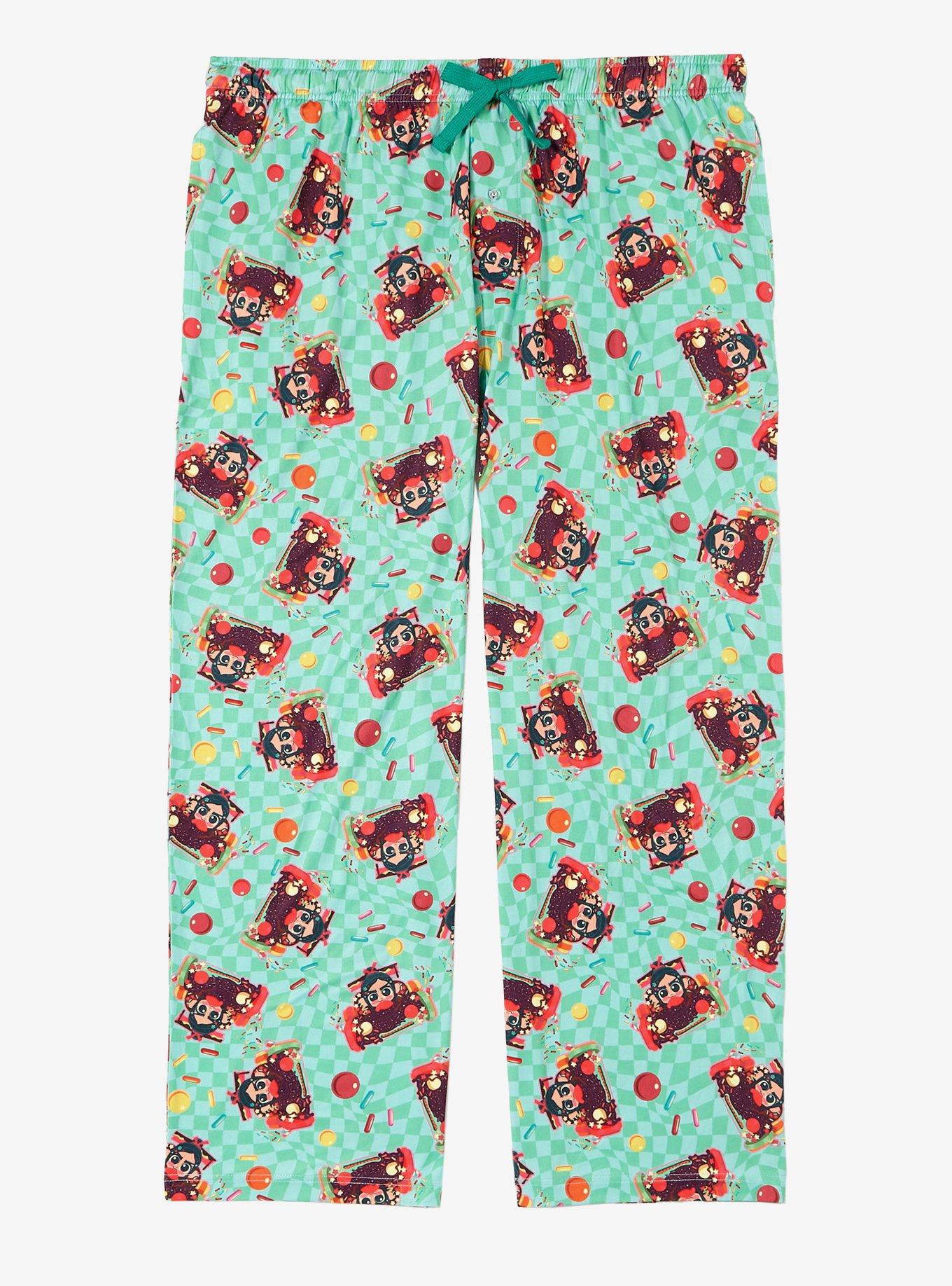 Disney Wreck-It Ralph Vanellope Racing Allover Print Women's Plus Size Sleep Pants — BoxLunch Exclusive, , hi-res