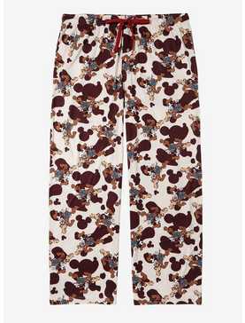 Disney Mickey Mouse Western Allover Print Women's Plus Size Sleep Pants — BoxLunch Exclusive, , hi-res