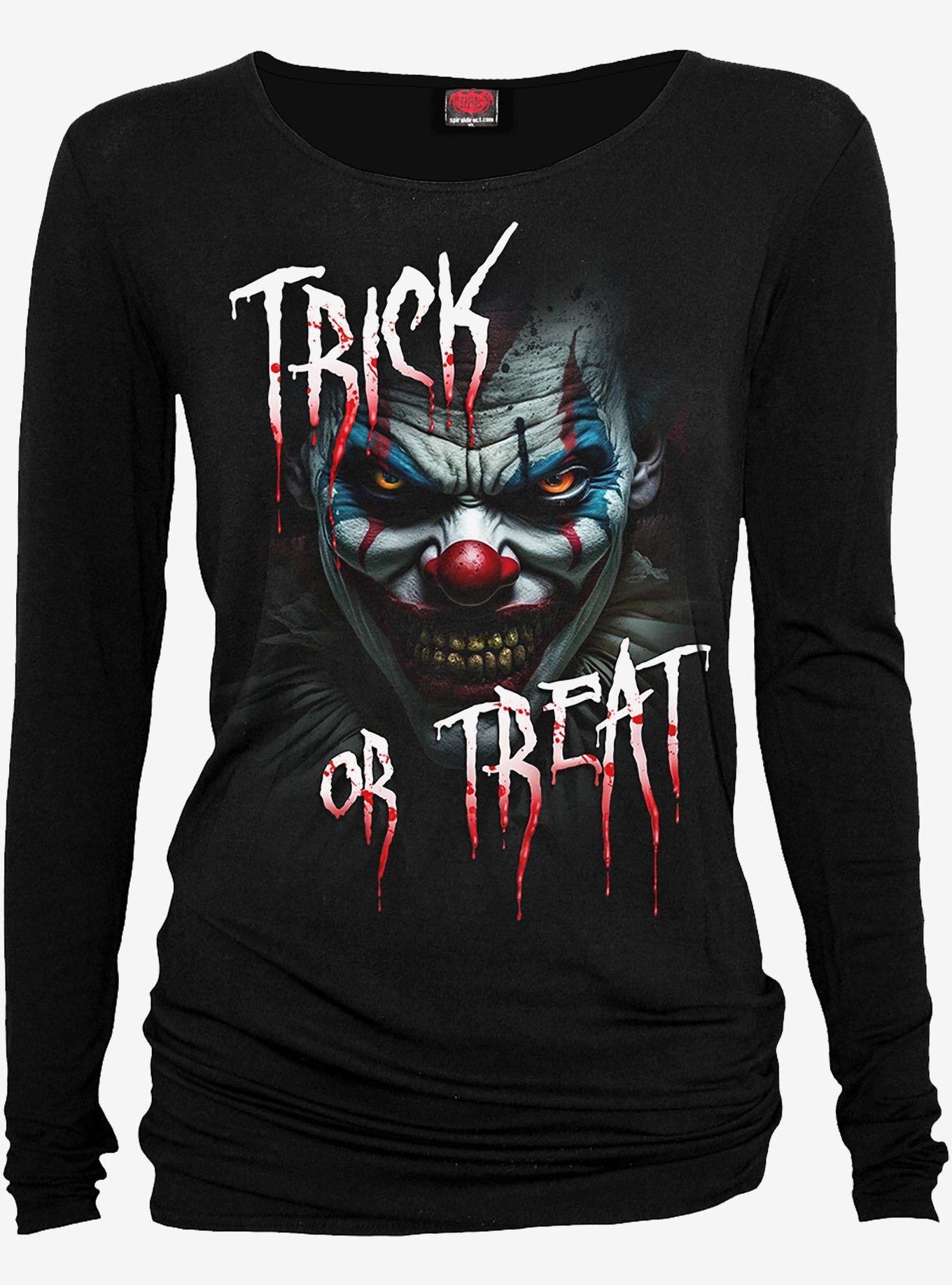 Spiral Trick Or Treat Baggy Top Black, , hi-res