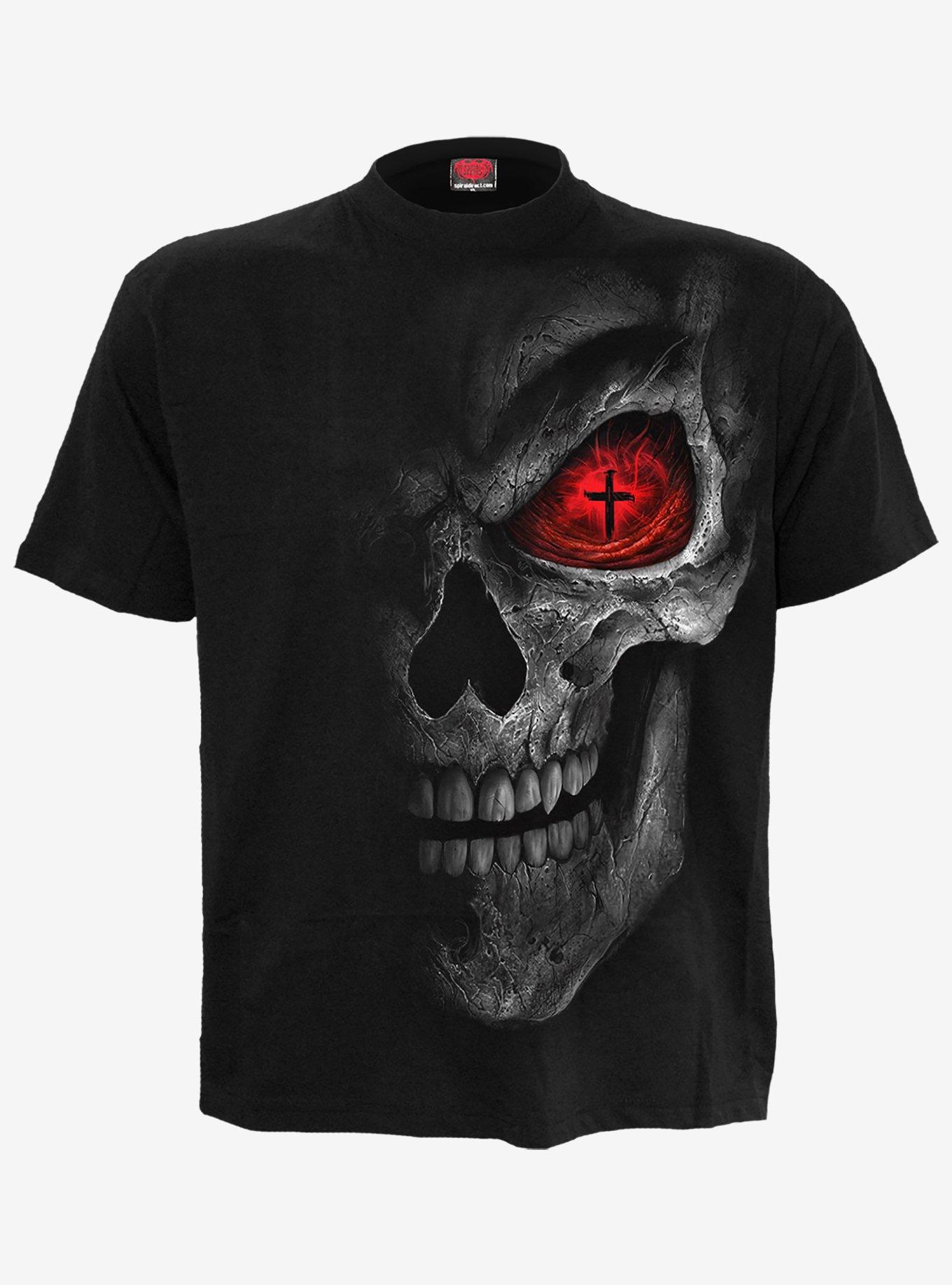 Spiral Death Stare T-Shirt Black, BLACK, hi-res