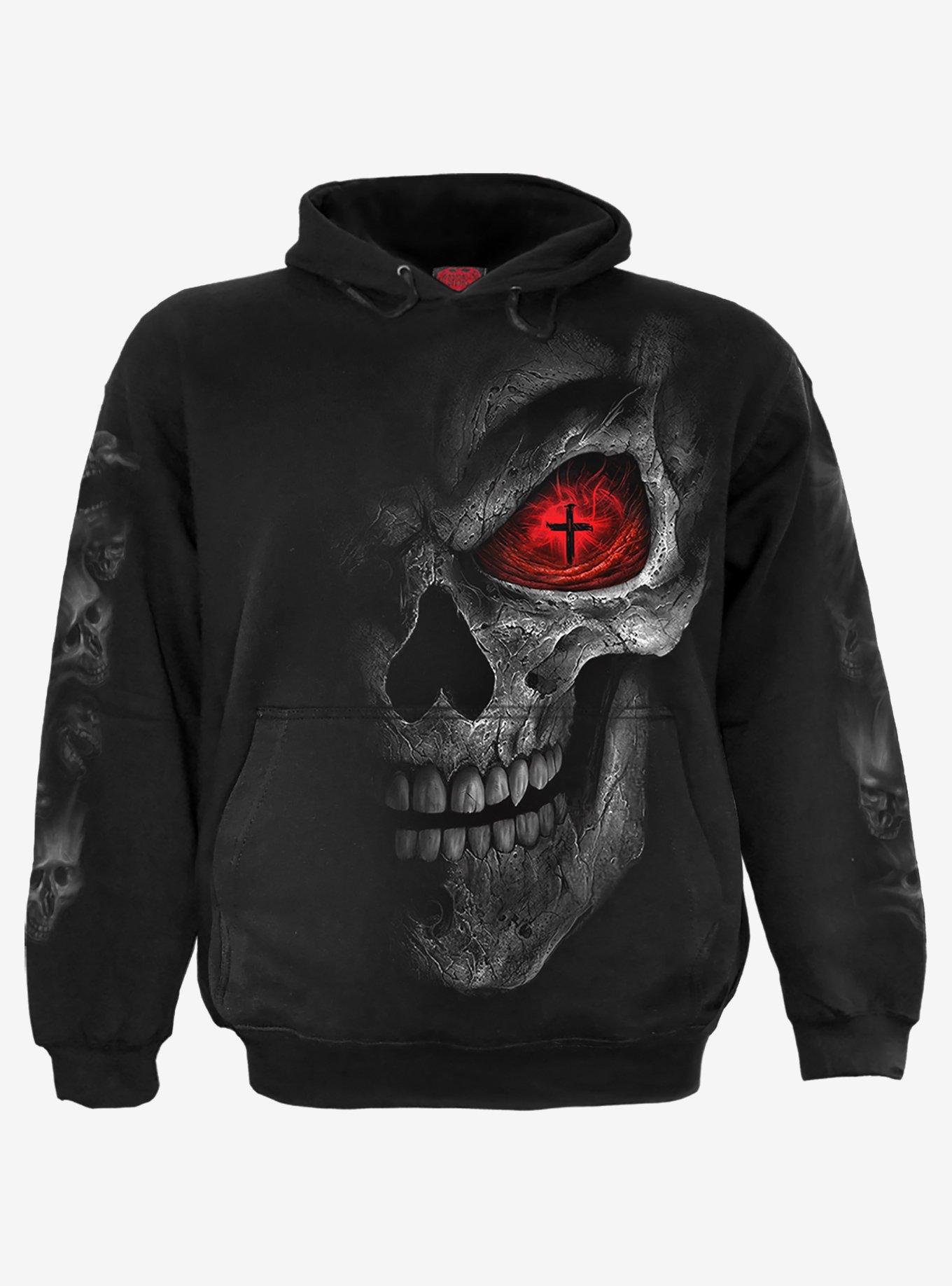 Spiral Death Stare Hoodie Black, , hi-res
