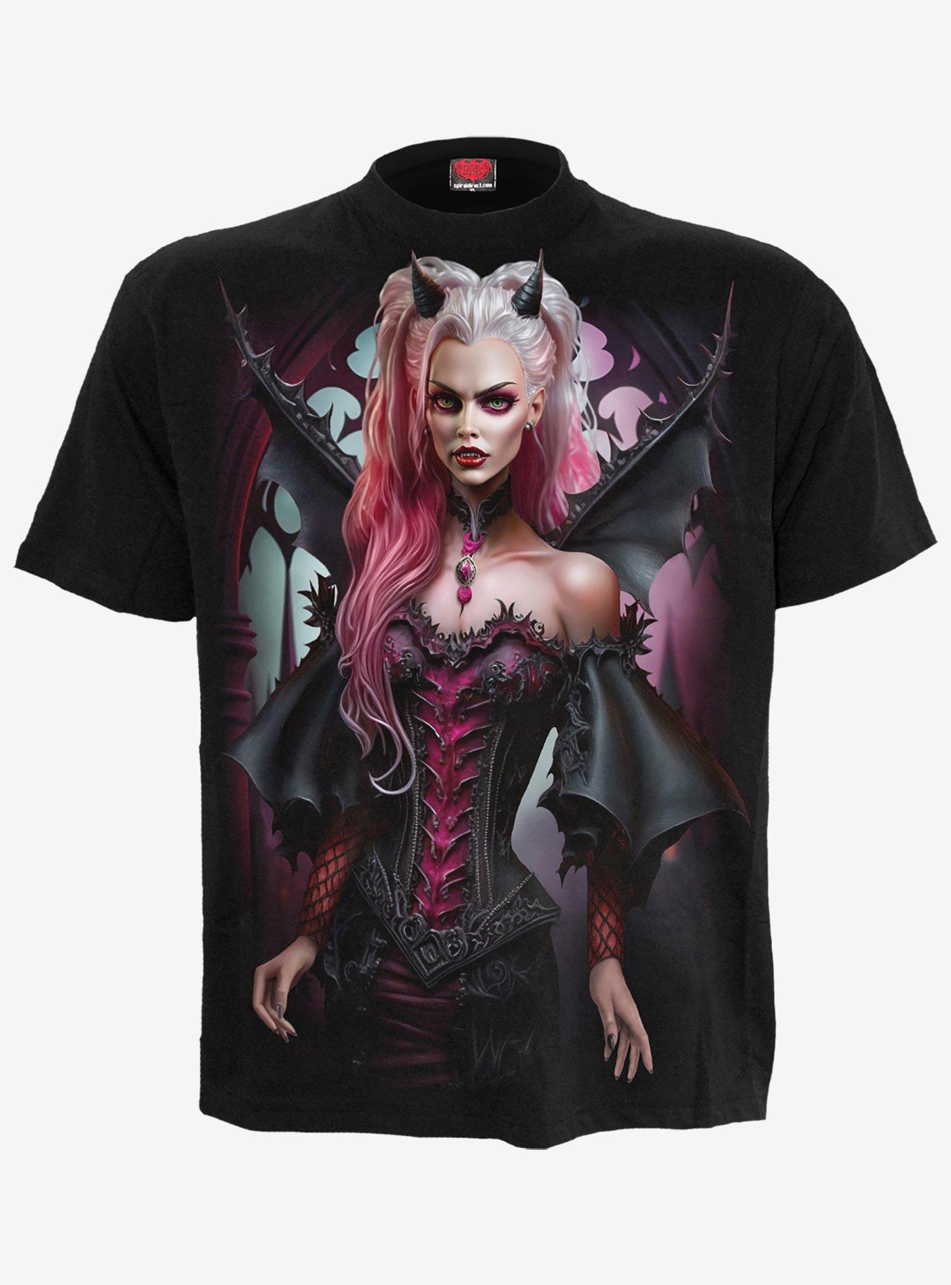 Spiral The Antibarb Front Print T-Shirt Black, , hi-res