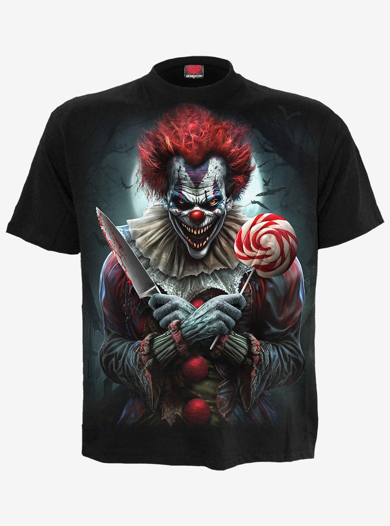 Spiral Trick Or Treat T-Shirt Black, , hi-res