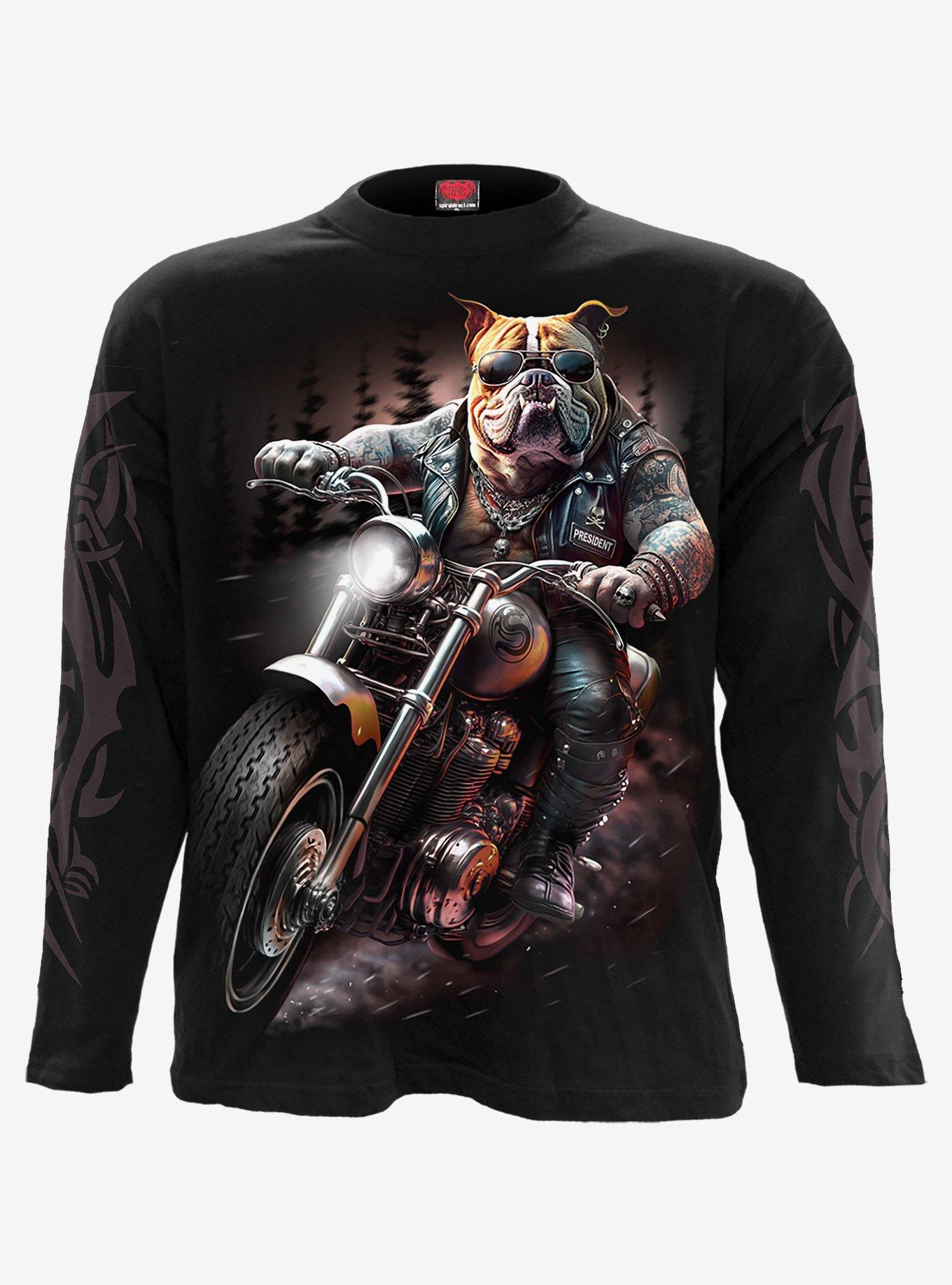 Spiral Top Dog Long Sleeve T-Shirt Black, , hi-res