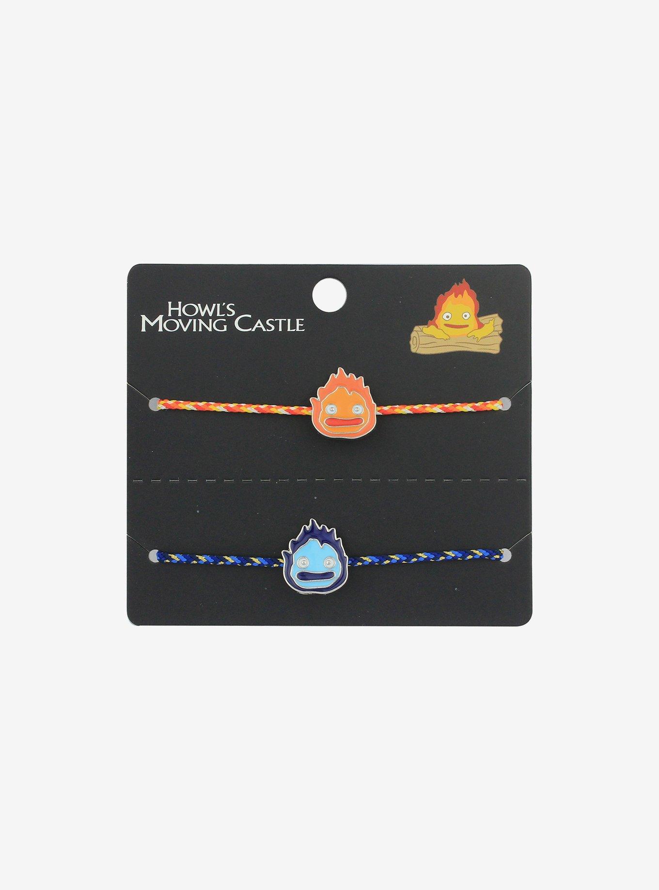 Studio Ghibli Howl's Moving Castle Calcifer Best Friend Cord Bracelet Set