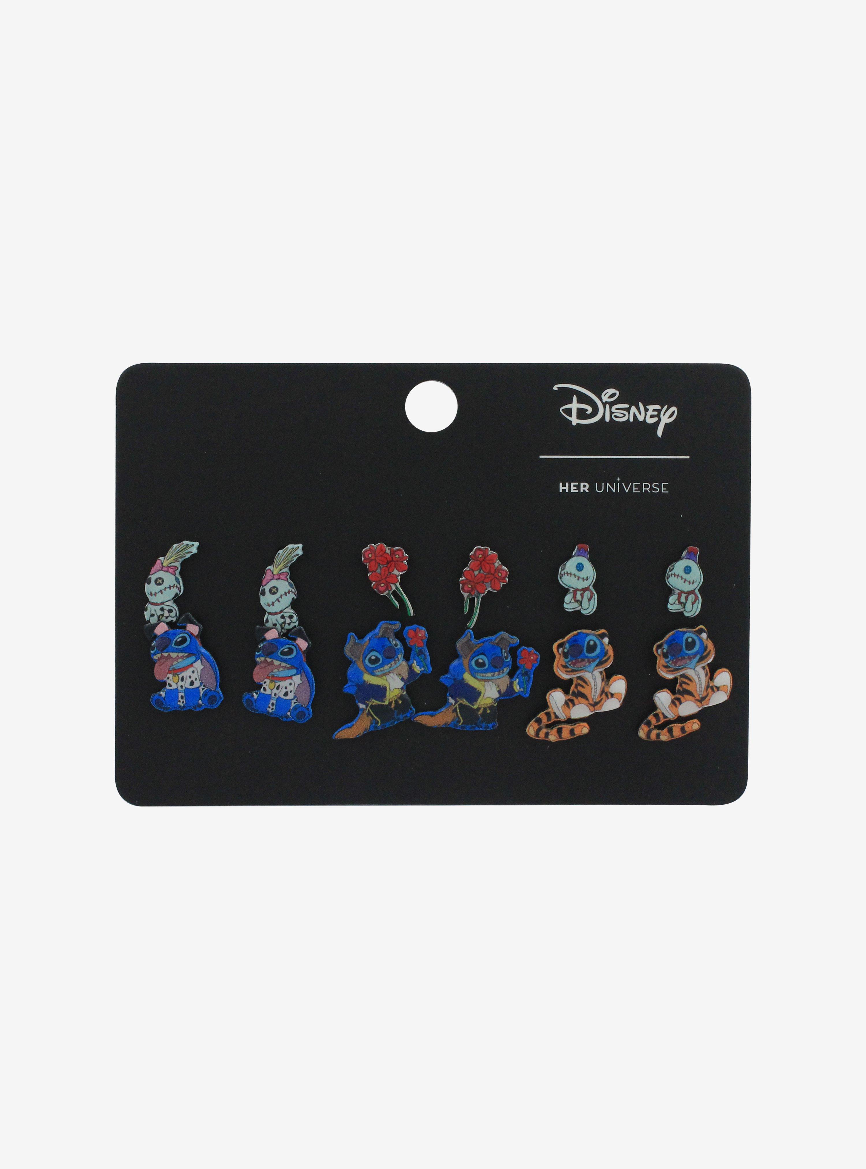 Her Universe Disney Stitch Character Mashup Stud Earring Set, , hi-res