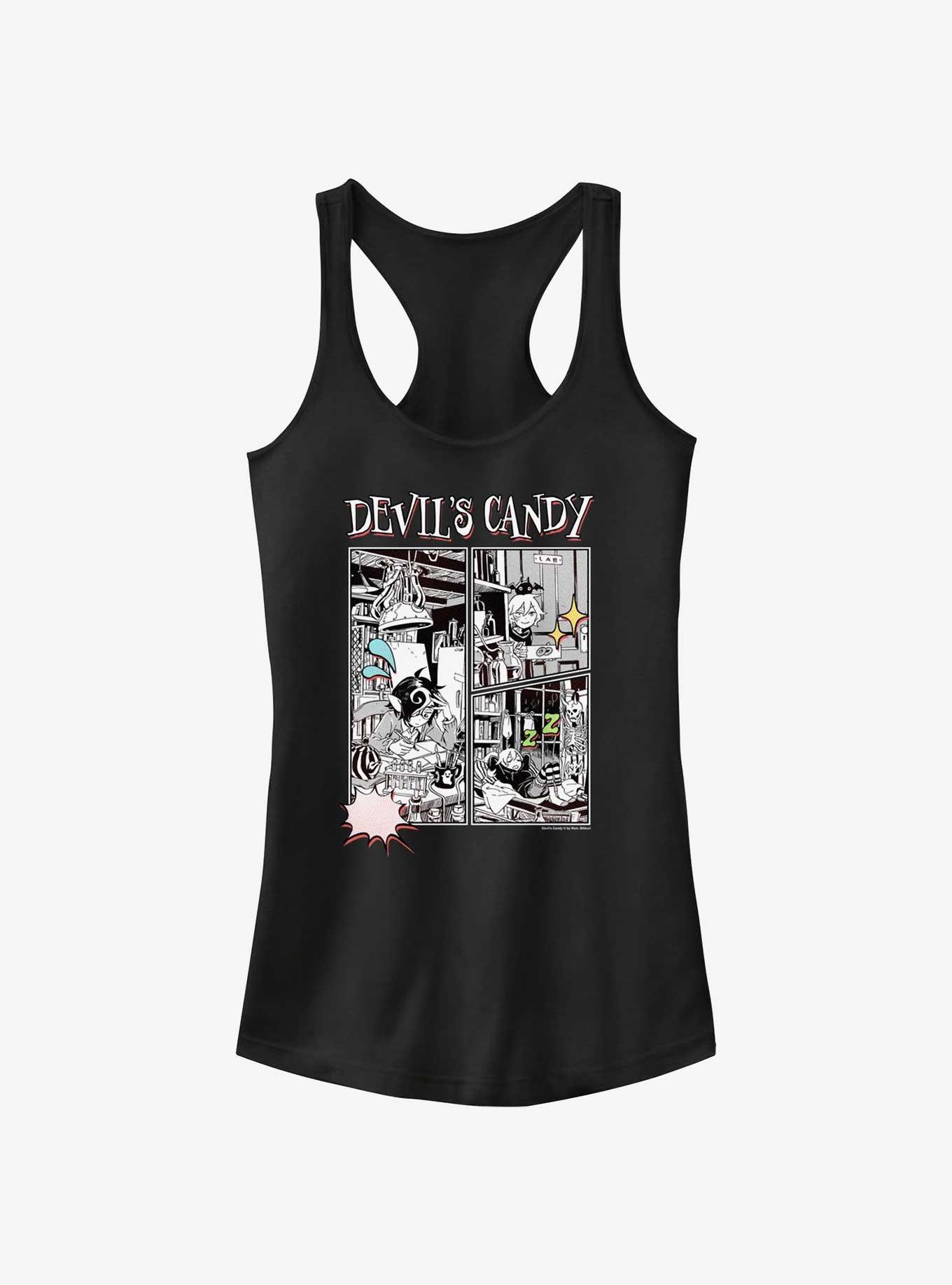 Devil's Candy Comic Panels Girls Tank - BLACK | Hot Topic