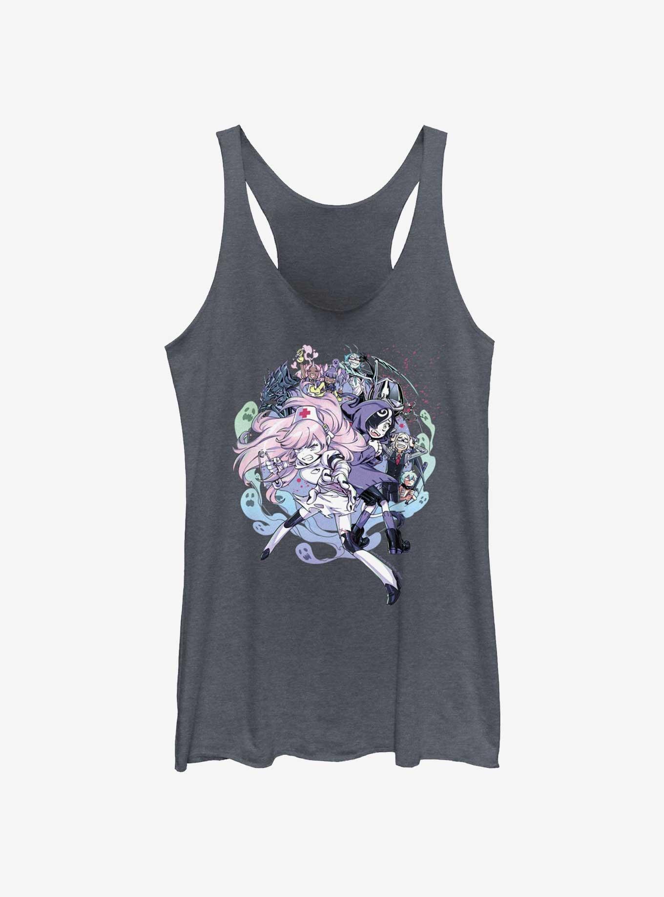 Devil's Candy Pandora & Kazu Womens Tank Top, NAVY HTR, hi-res