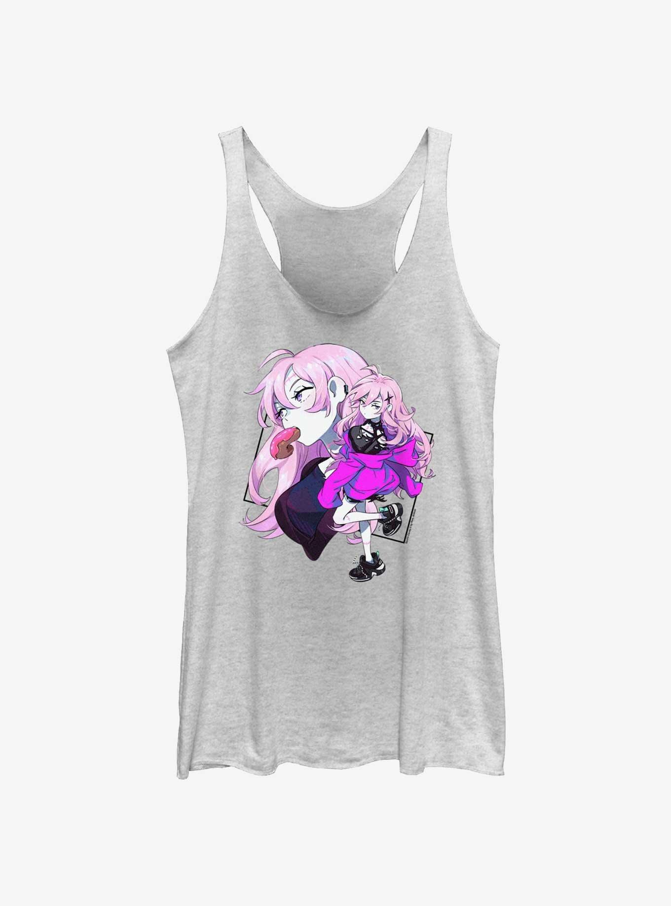 Devil's Candy Pandora Badge Womens Tank Top, WHITE HTR, hi-res