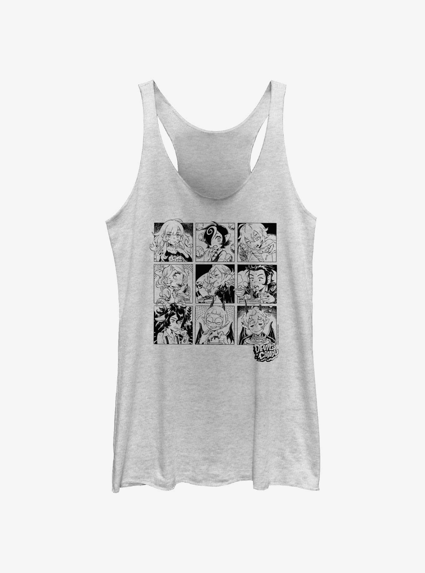 Devil's Candy Food Choice Womens Tank Top, WHITE HTR, hi-res