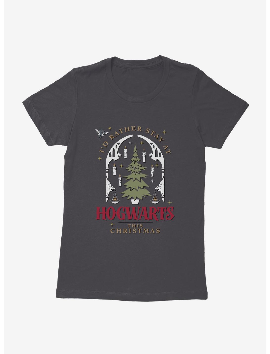 Harry Potter Rather Stay At Hogwarts This Christmas Womens T-Shirt, , hi-res