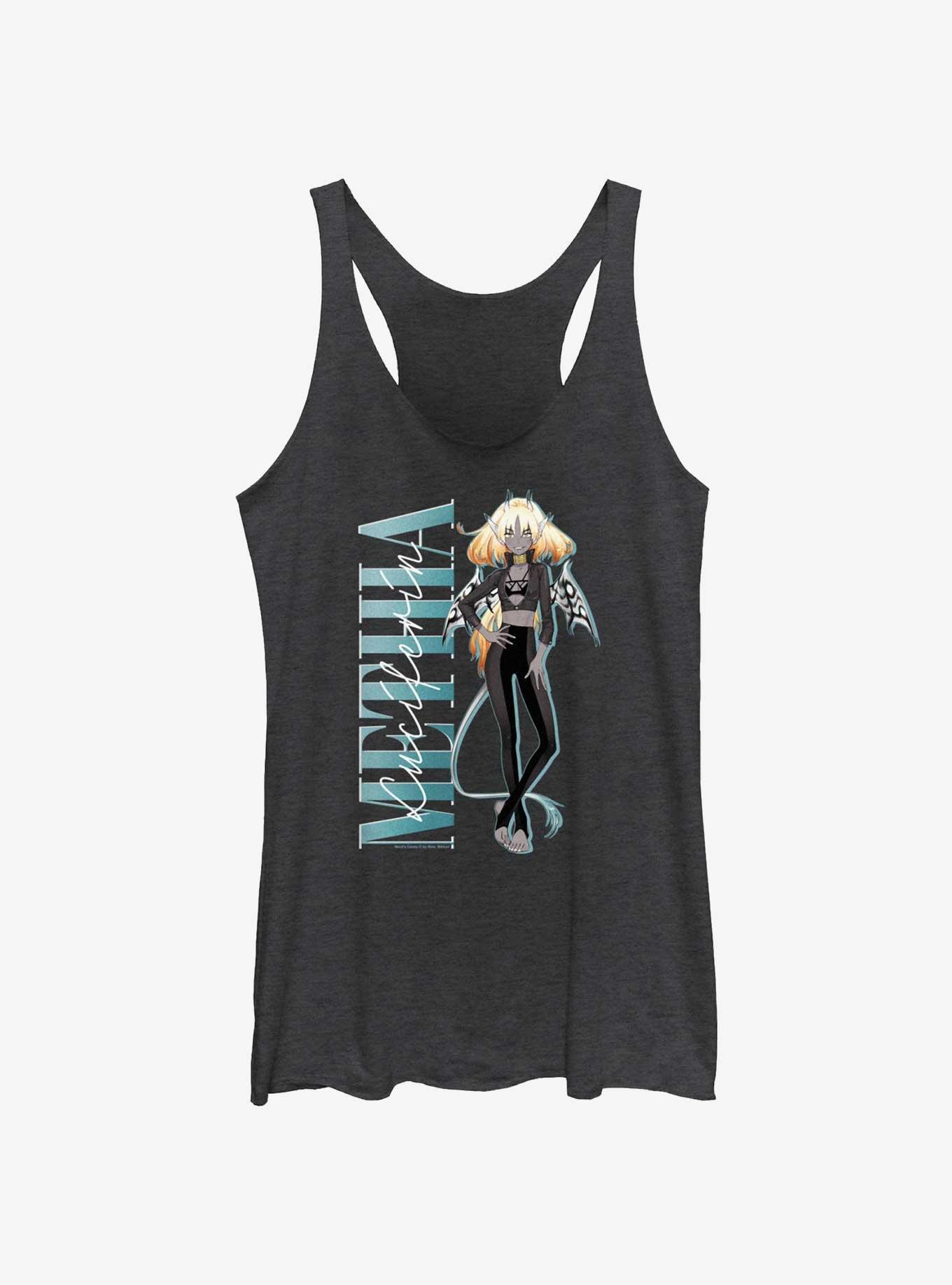 Devil's Candy Methia Vintage Womens Tank Top, BLK HTR, hi-res