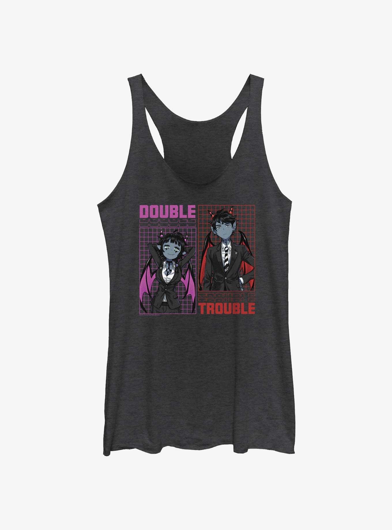 Devil's Candy Double Trouble Womens Tank Top, BLK HTR, hi-res