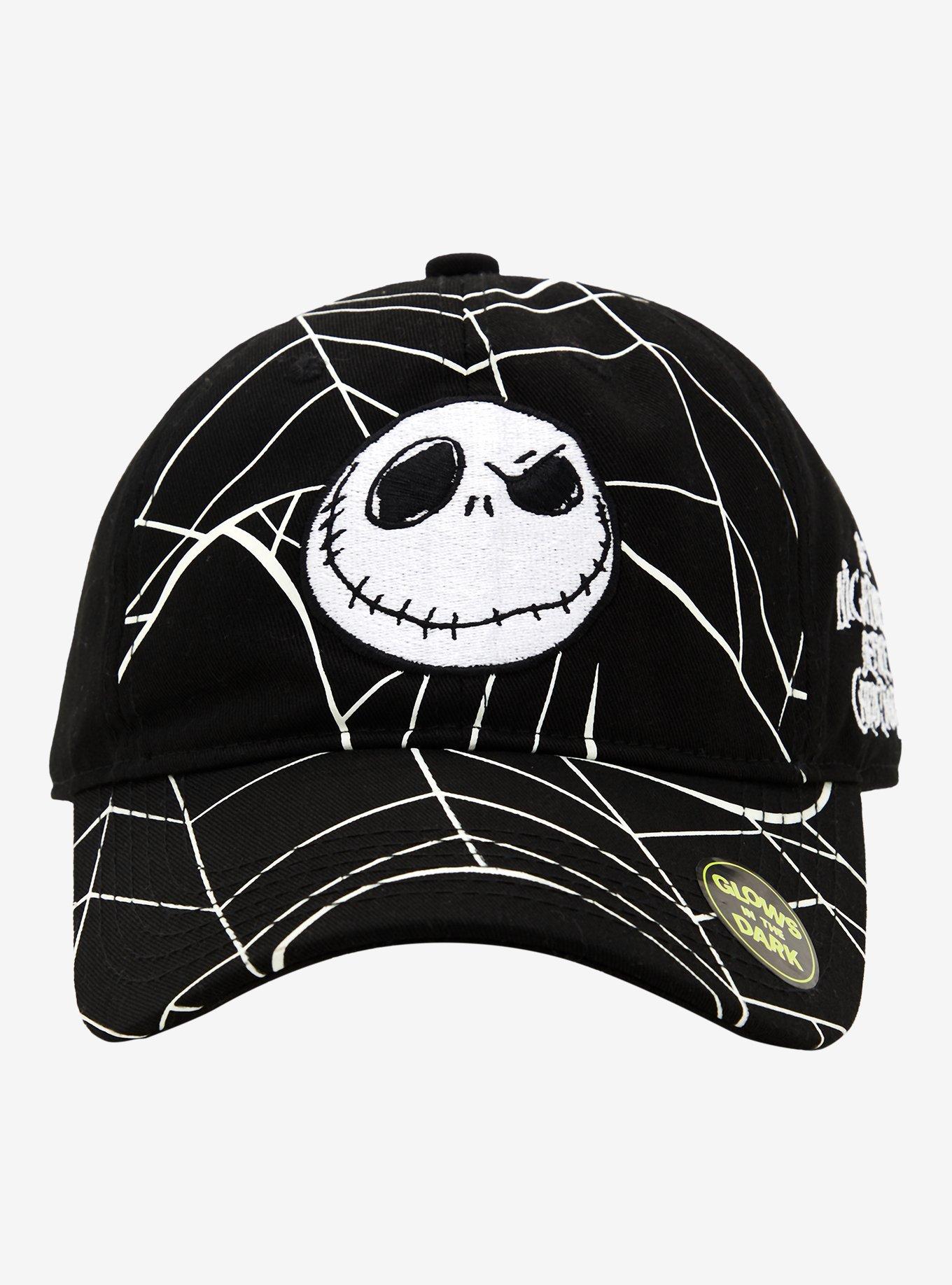 The Nightmare Before Christmas Jack Web Glow-In-The-Dark Dad Cap, , hi-res