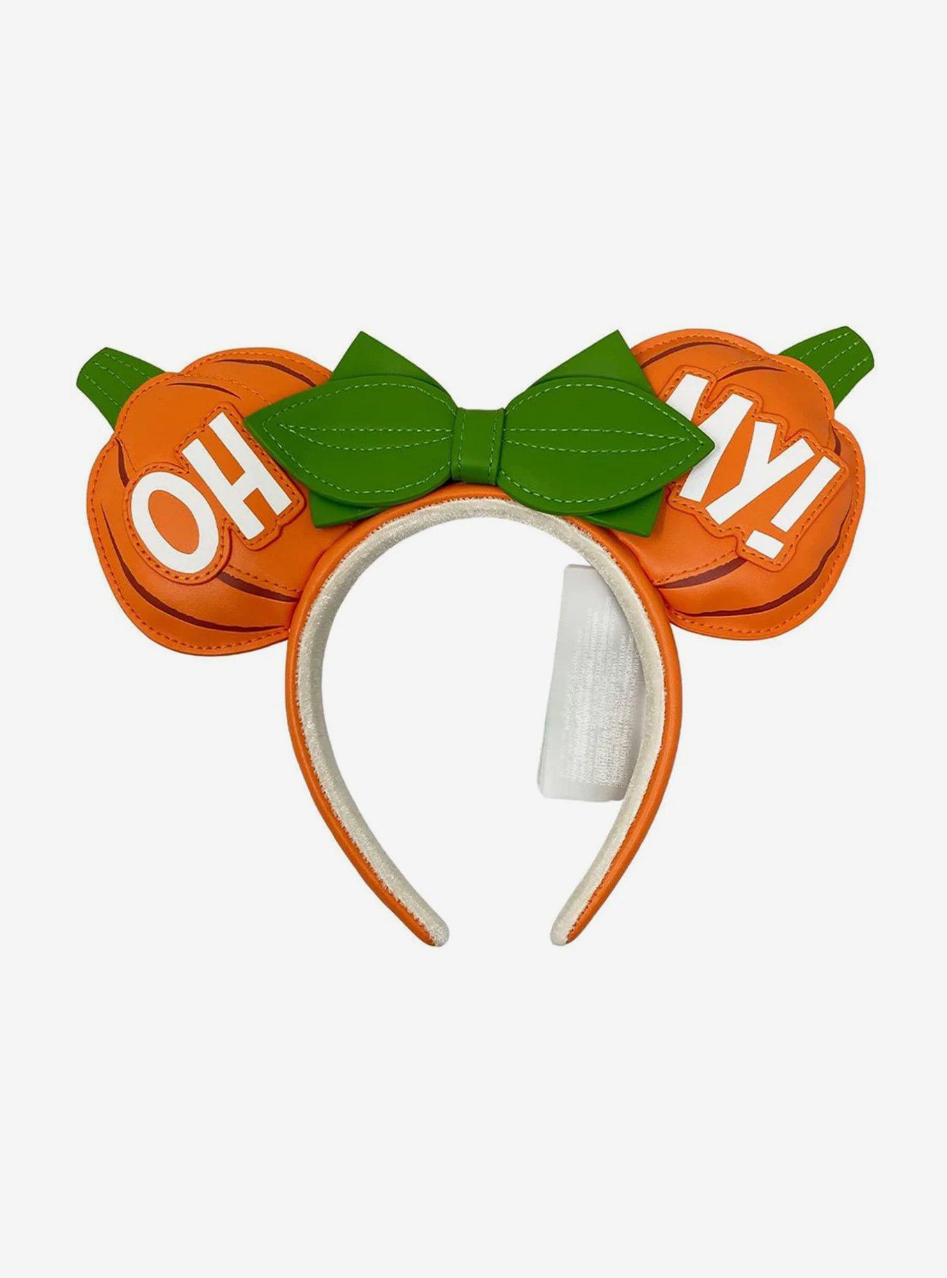 Loungefly Disney Minnie Mouse Oh My Ears Pumpkin Headband, , hi-res