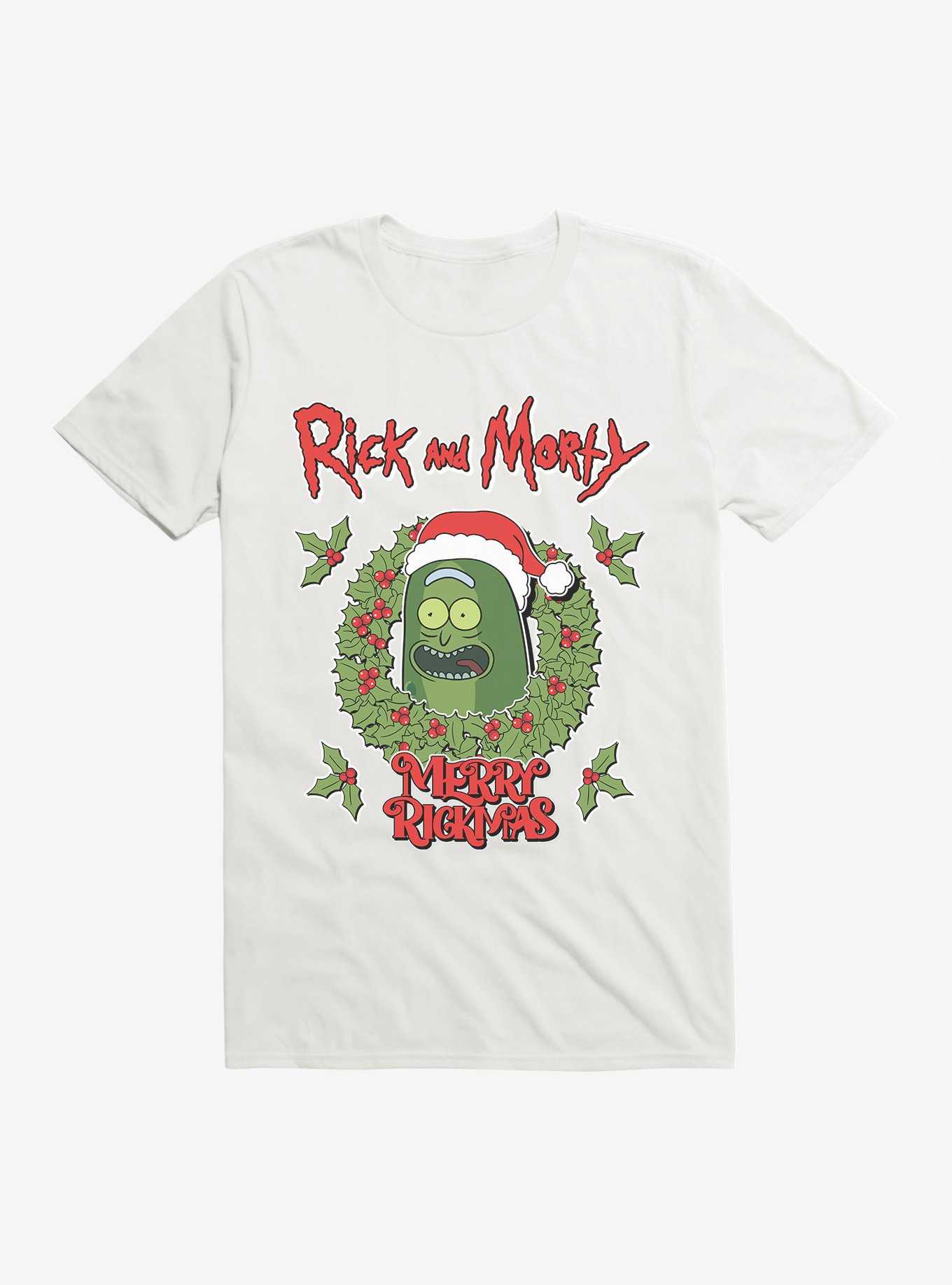 Rick & Morty Pickle Rick Merry Rickmas T-Shirt, , hi-res