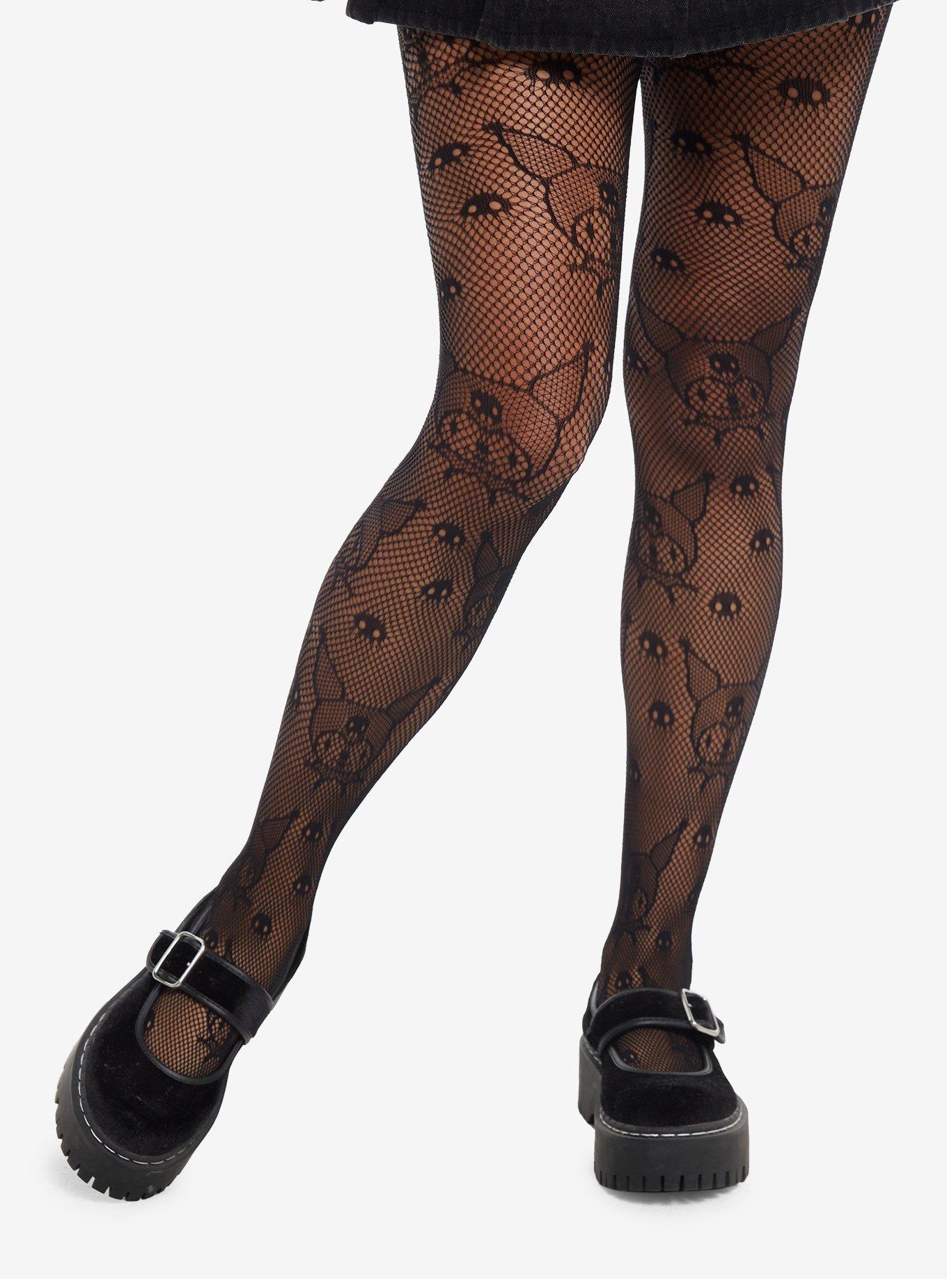 Hello Kitty Sanrio “New” Fishnet Tights Stocking Panty Hose Black 