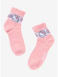 Hello Kitty Mesh Panel Ankle Socks, , hi-res
