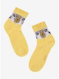 Disney Winnie The Pooh Bee Mesh Panel Ankle Socks, , hi-res