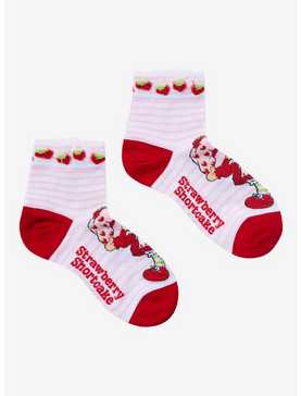 Strawberry Shortcake Mesh Strawberry Ankle Socks, , hi-res