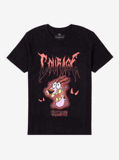 Courage The Cowardly Dog Metal T-Shirt | Hot Topic