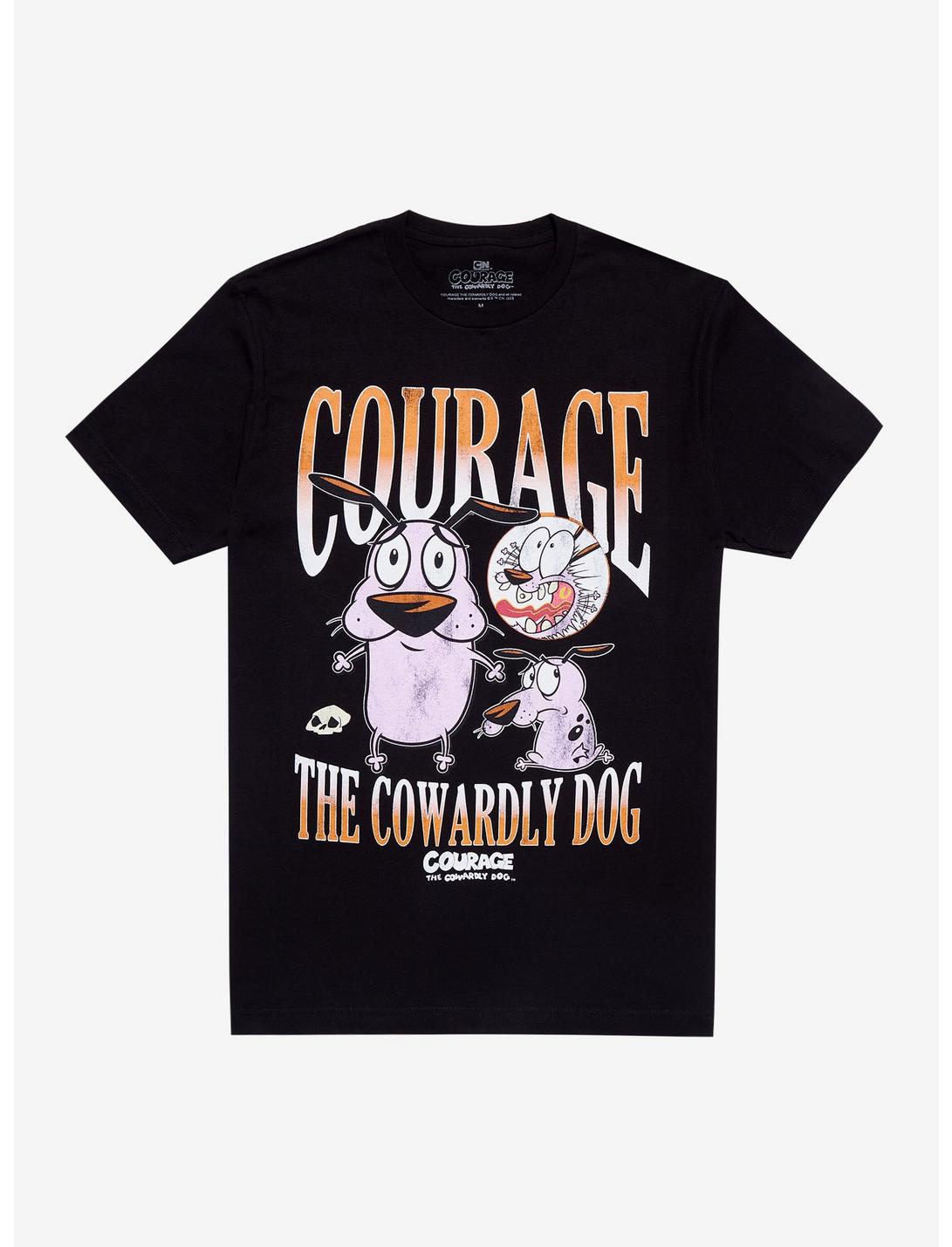 Courage The Cowardly Dog Collage T-Shirt, BLACK, hi-res