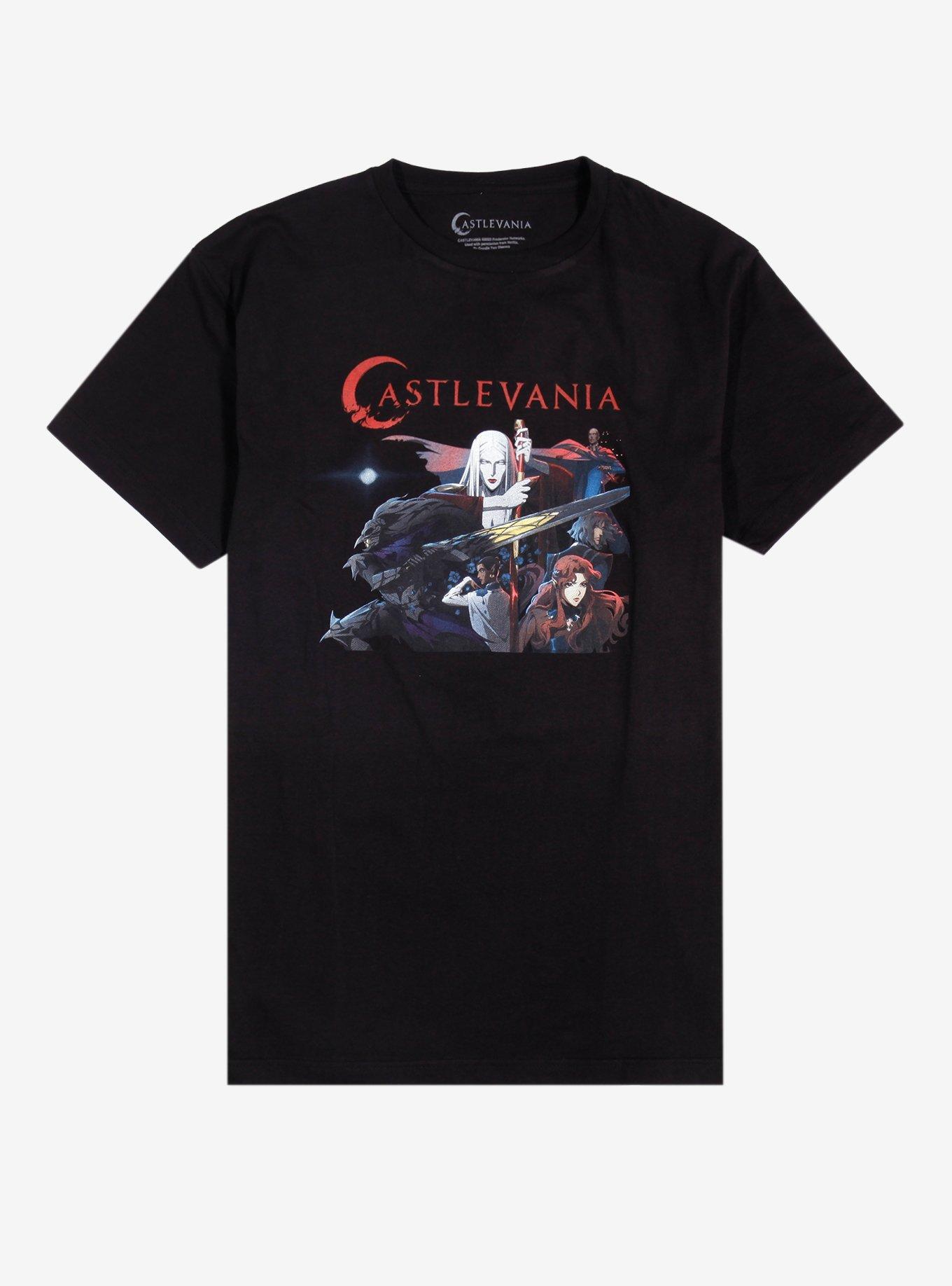 Castlevania Sword Characters T-Shirt, BLACK, hi-res