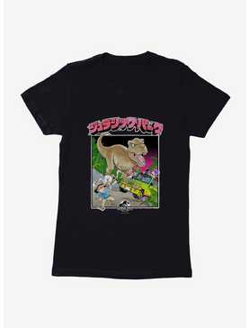 Jurassic Park T-Rex Attack Anime Womens T-Shirt, , hi-res