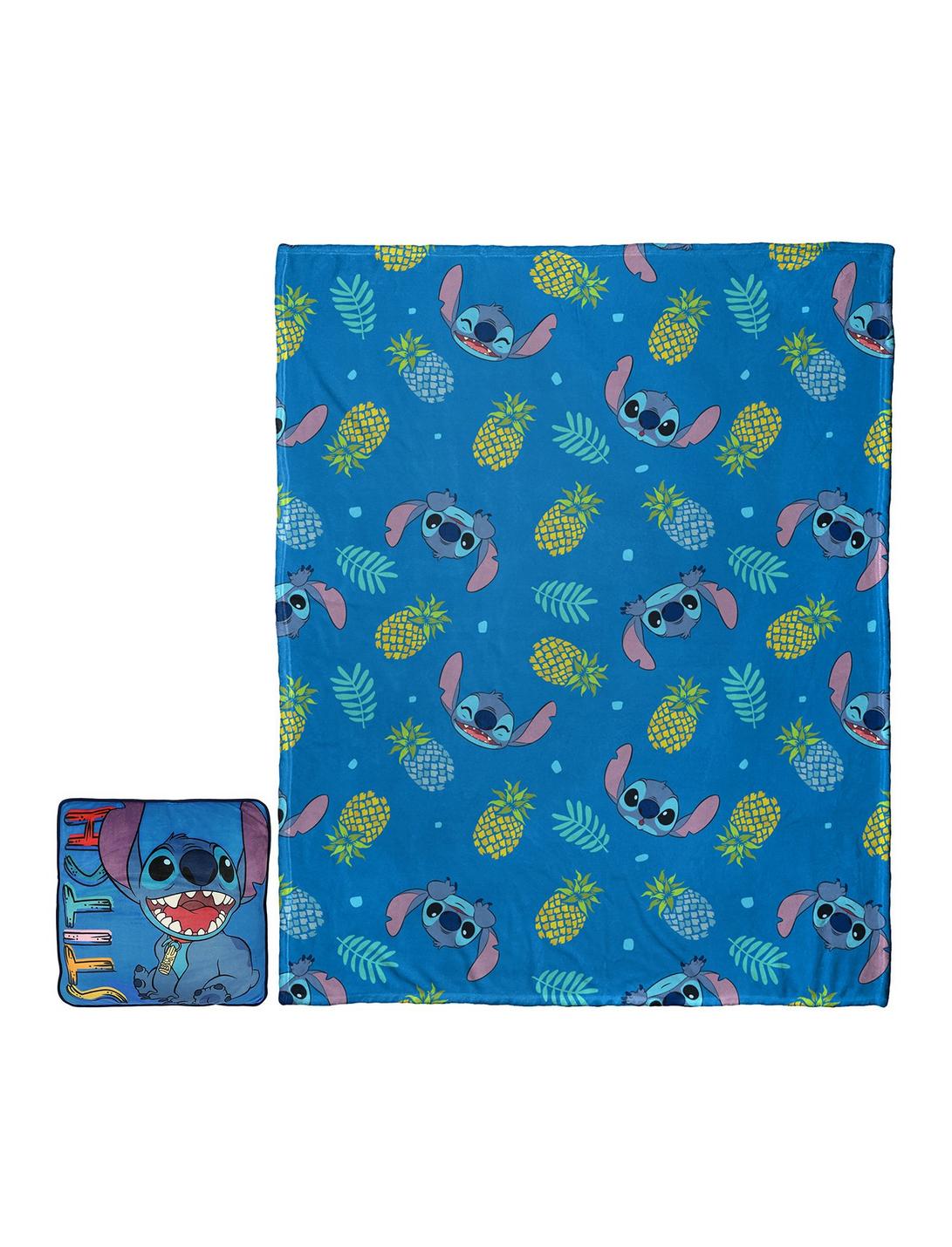 Disney Lilo And Stitch Cool Stitch Silk Touch Throw With Cloud Pillow, , hi-res