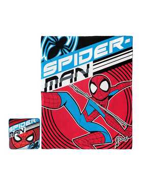 Marvel Spider-Man Speedy Swing Silk Touch Throw With Cloud Pillow, , hi-res