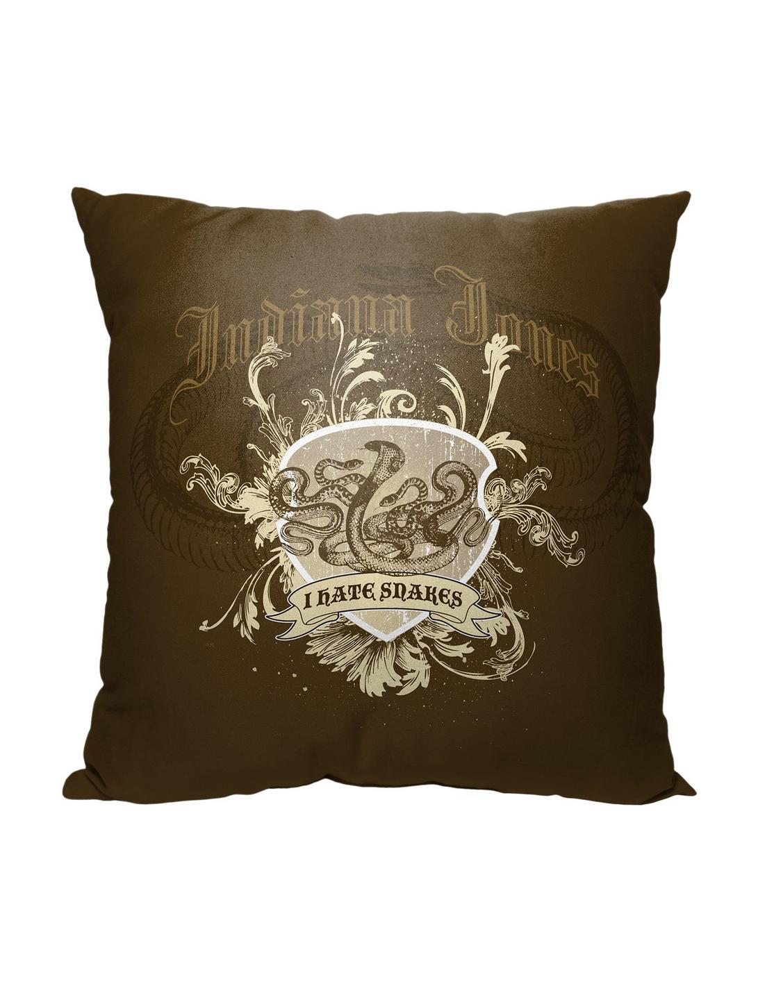 Disney Indiana Jones I Hate Snakes Decorative Pillow, , hi-res