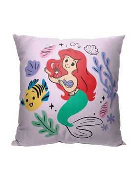 Disney The Little Mermaid Classic Doodle Ariel Printed Throw Pillow, , hi-res