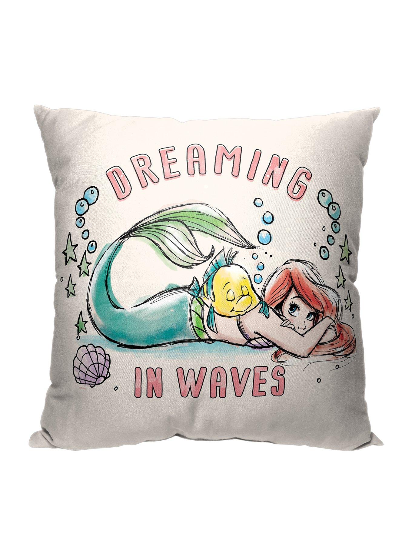 Disney The Little Mermaid Classic Dreaming In Waves Printed Throw Pillow, , hi-res