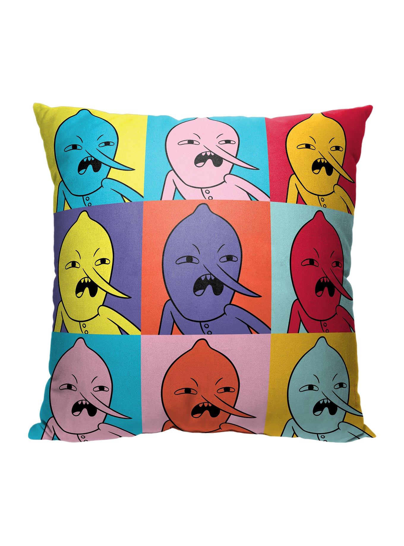 Adventure Time Lemon Squares Printed Throw Pillow, , hi-res