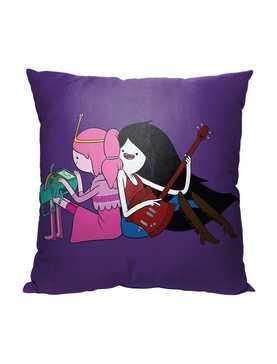Adventure Time Making Music Together Printed Throw Pillow, , hi-res