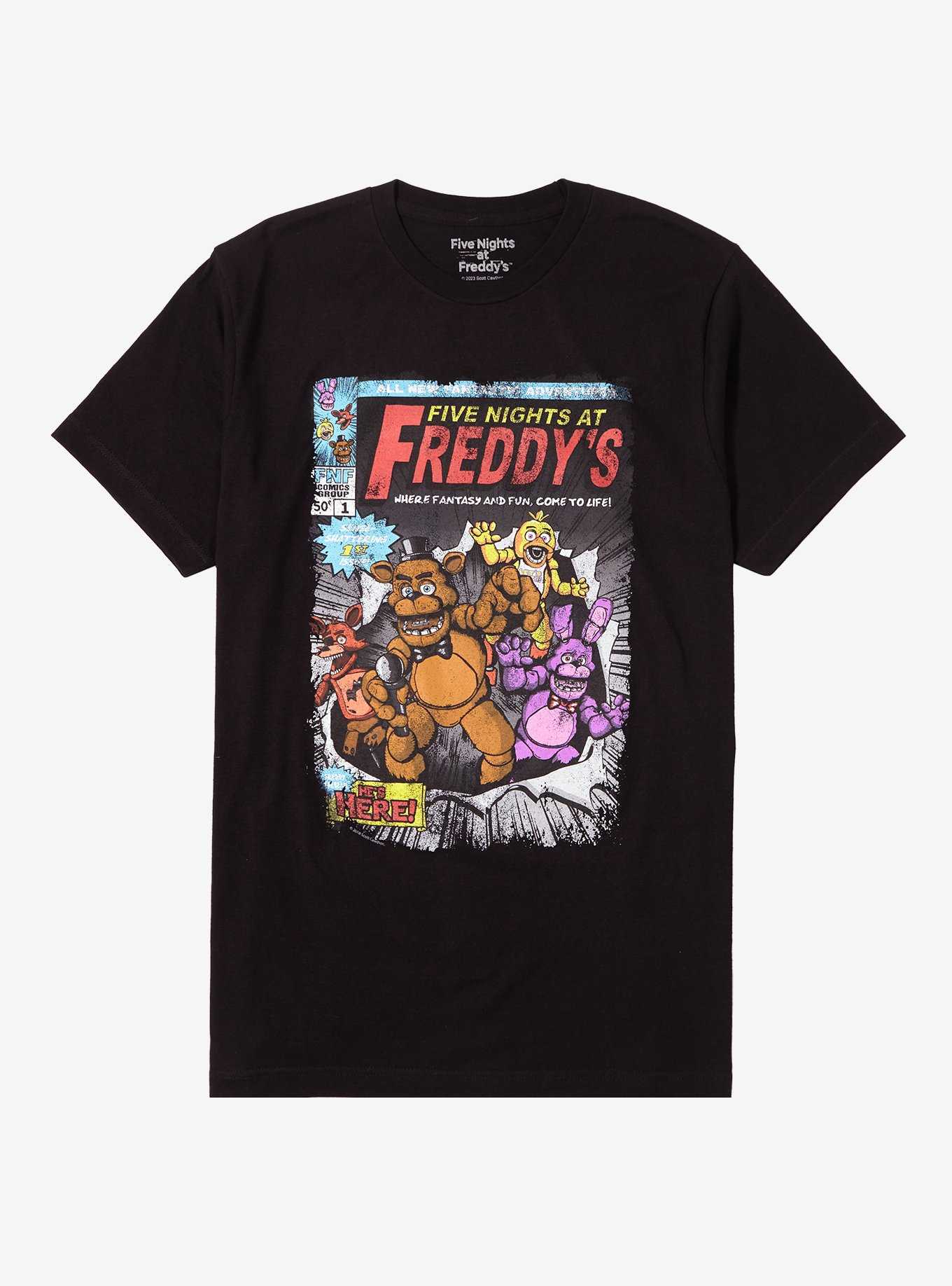 Five Nights At Freddy's Comic Cover T-Shirt, , hi-res
