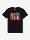 Five Nights At Freddy's Animatronics Grid T-Shirt, BLACK, hi-res