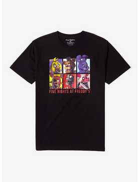 Five Nights At Freddy's Animatronics Grid T-Shirt, , hi-res
