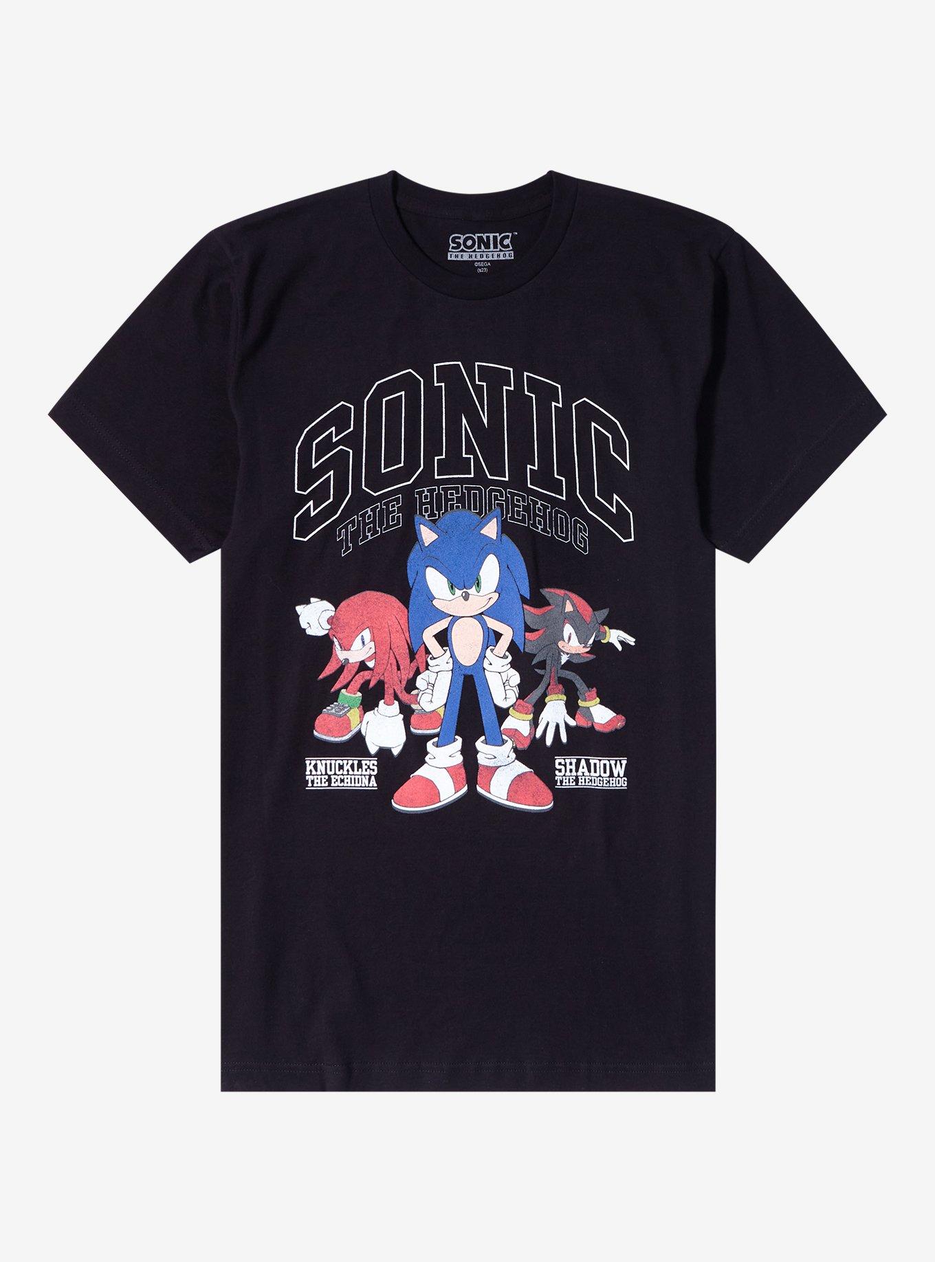 Sonic The Hedgehog Varsity Trio T-Shirt | Hot Topic