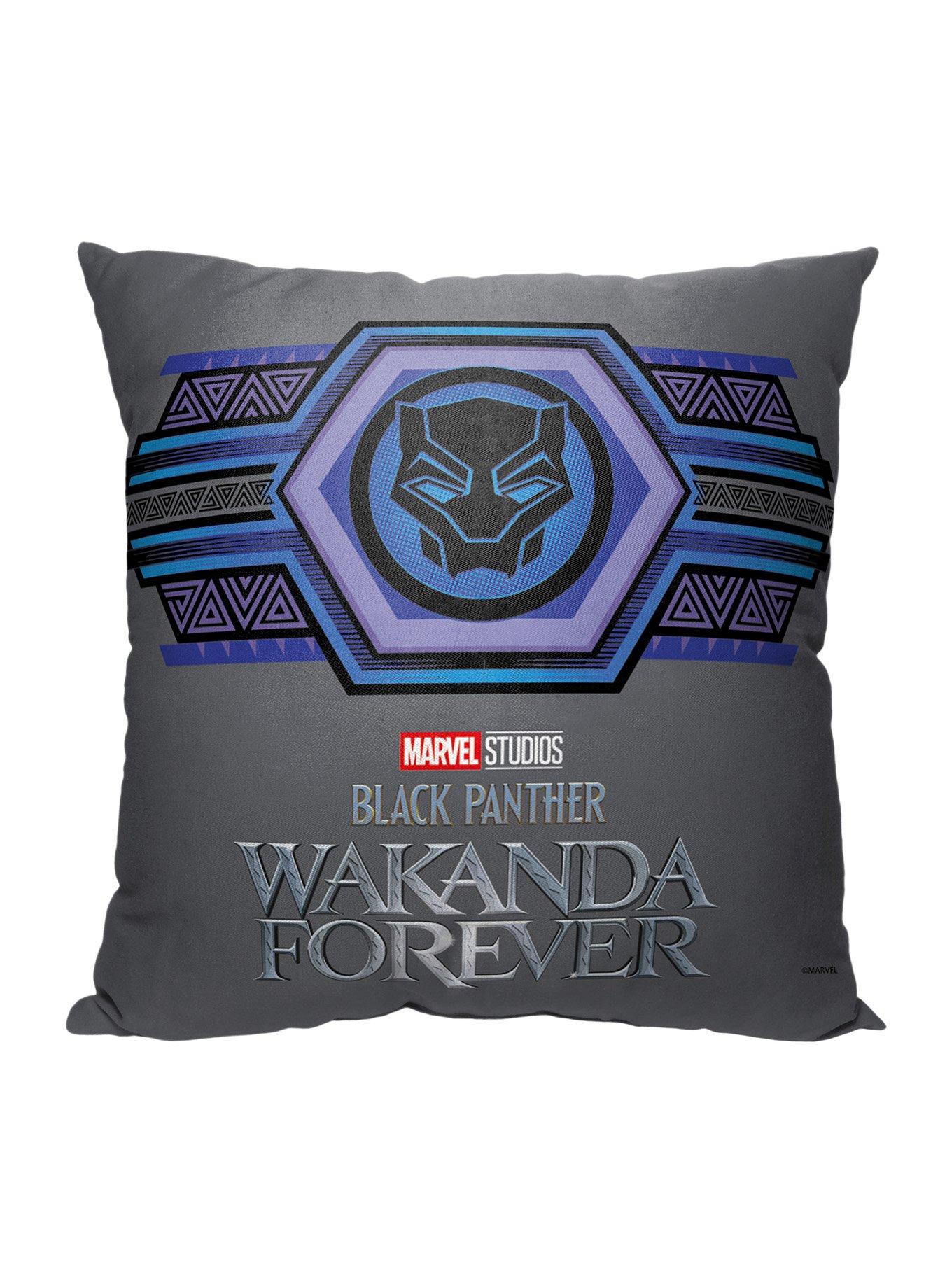 Marvel Black Panther Emblem Printed Throw Pillow, , hi-res