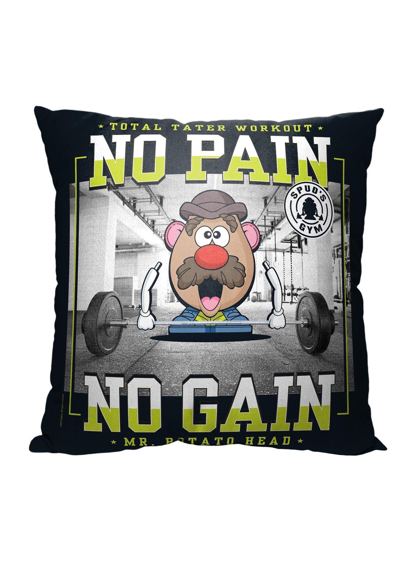 Disney Pixar Toy Story Mr Potato Head Tater Workout Printed Throw Pillow, , hi-res