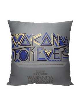 Marvel Black Panther Wakanda Forever Printed Throw Pillow, , hi-res