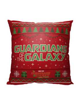 Marvel Guardians Of The Galaxy Ugly Christmas Sweater Printed Throw Pillow, , hi-res
