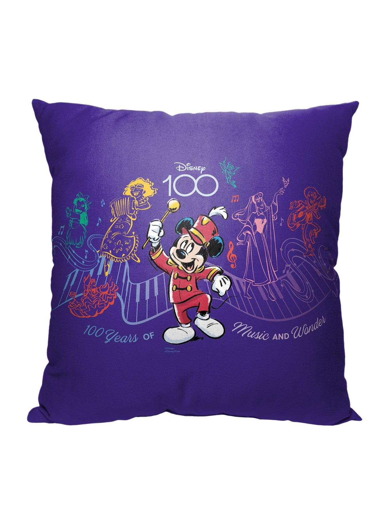 Disney100 Mickey Mouse Music And Wonder Printed Throw Pillow, , hi-res