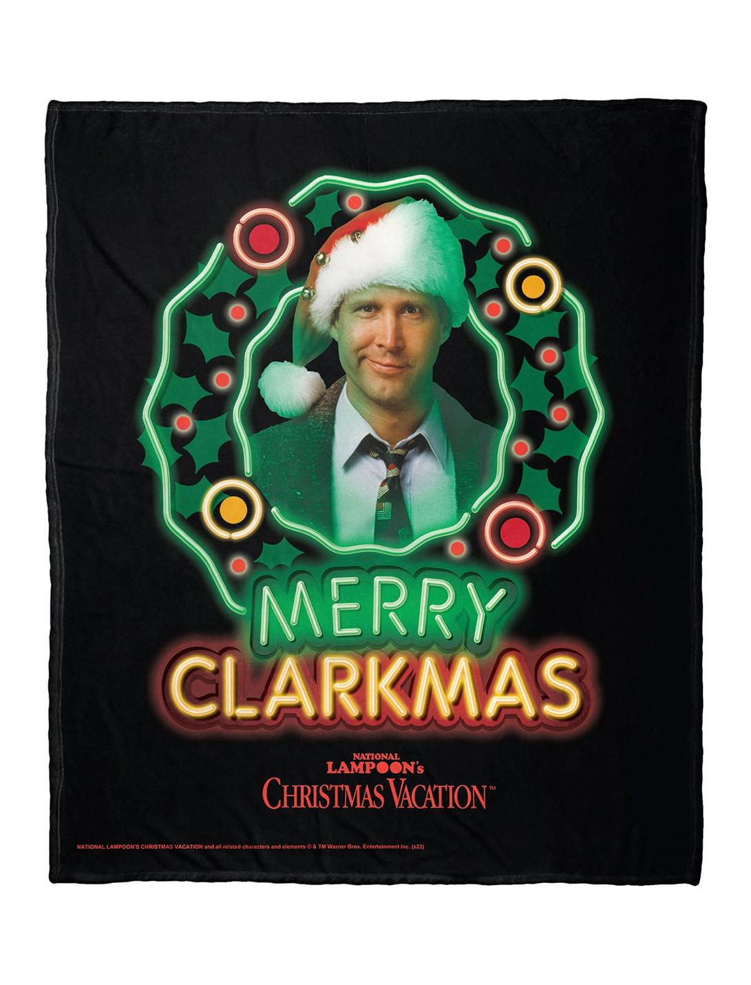 National Lampoon's Christmas Vacation Neon Clarkmas Silk Touch Throw Blanket, , hi-res