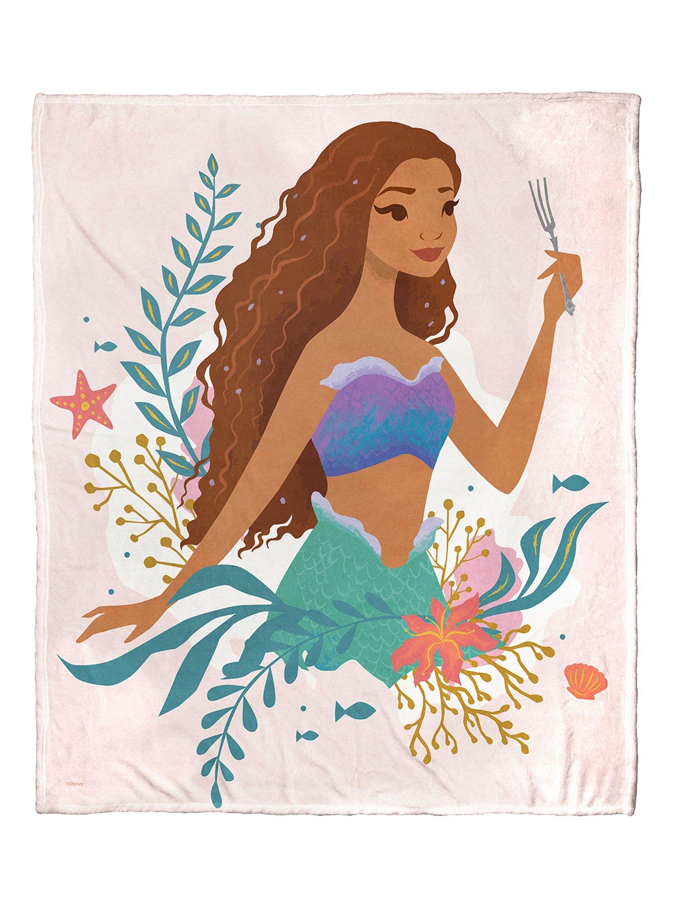 Disney The Little Mermaid Dinglehopper Disc Silk Touch Throw, , hi-res