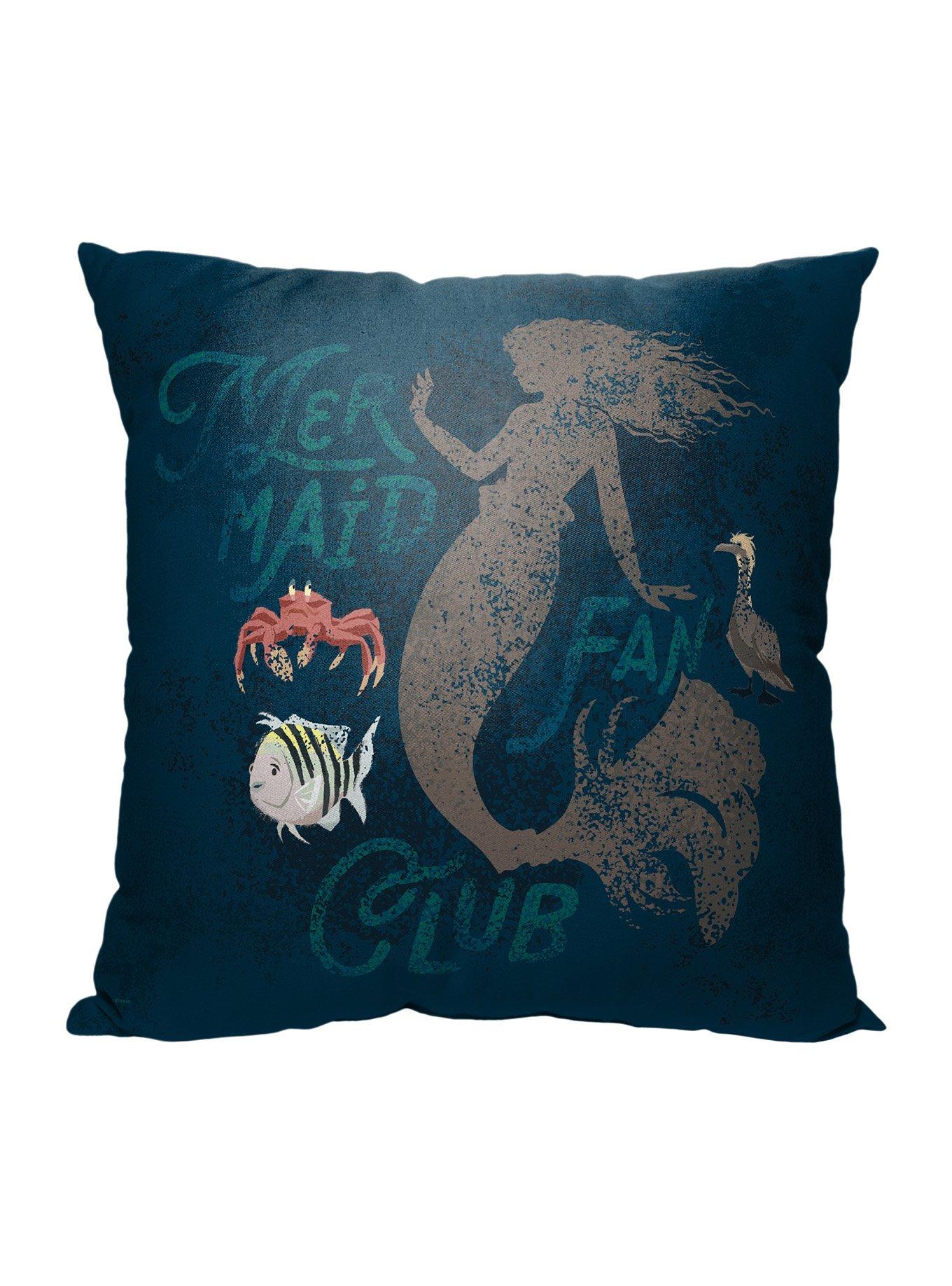 Disney The Little Mermaid Mermaid Fan Club Printed Throw Pillow, , hi-res