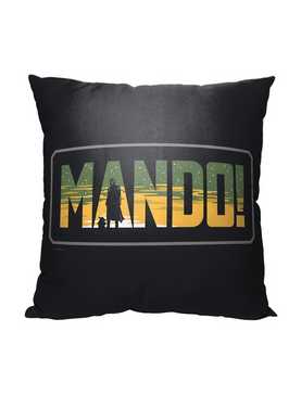 Star Wars The Mandalorian Mando Printed Pillow, , hi-res